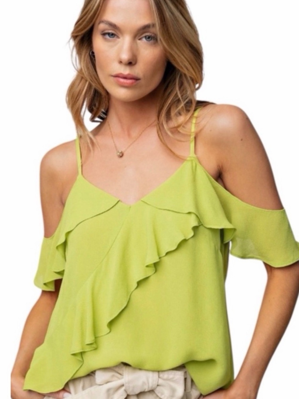 Easel NWT Top - Pear Green